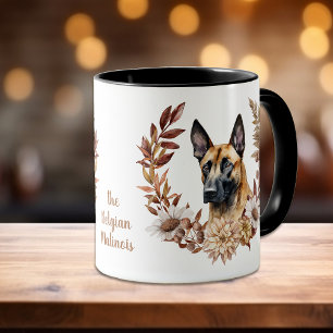 Belgische Malinois Hond Herfstkrans Mok