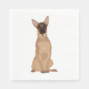 Belgische Malinois Illustratie! Servet