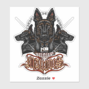 Belgische Malinois K9 Kracht - ELIT3 Sticker