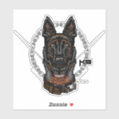 Belgische Malinois K9 Kracht - ELIT3 Sticker (Vel)