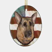 Belgische Malinois Keramisch Ornament (Rechts)