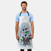 Belgische Malinois kerst Schort (Gedragen)