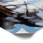 Belgische Malinois Laat Het Sneeuw Kerstmis Perfect Poster (Hoek)