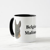 belgische malinois mok (Voorkant links)