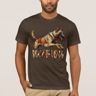 Belgische Malinois - Mozaïekkunst T-shirt