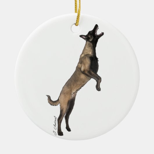 Belgische Malinois Ornament (Voorkant)