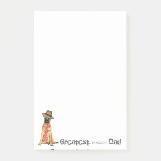 Belgische Malinois papa Post-it® Notes (Voorkant)