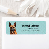 Belgische Malinois Retouradreslabels Etiket (Insitu)