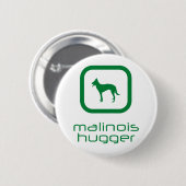 Belgische Malinois Ronde Button 5,7 Cm (Voorkant /achterkant)