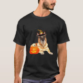 Belgische Malinois Witch Pet Halloween Dog Costume T-shirt (Voorkant)