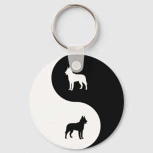 Belgische Malinois Yin Yang Sleutelhanger