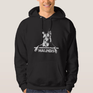 Belgische Malinois Zonnebril Grappige Hondeneigena Hoodie