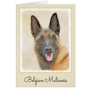 Belgische Malinoisschildering - Kute Original Dog