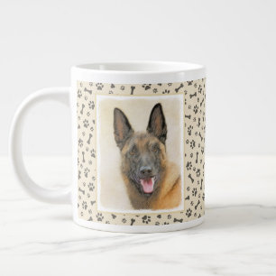 Belgische Malinoisschildering - Kute Original Dog Extra Grote Beker