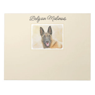 Belgische Malinoisschildering - Kute Original Dog  Notitieblok