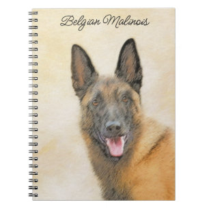 Belgische Malinoisschildering - Kute Original Dog  Notitieboek