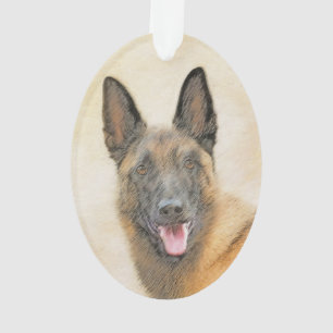 Belgische Malinoisschildering - Kute Original Dog Ornament