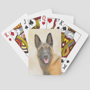 Belgische Malinoisschildering - Kute Original Dog  Pokerkaarten