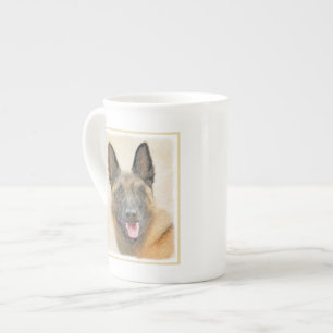 Belgische Malinoisschildering - Kute Original Dog Porselein Kop