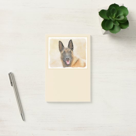 Belgische Malinoisschildering - Kute Original Dog  Post-it® Notes (Kantoor)