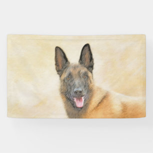 Belgische Malinoisschildering - Kute Original Dog  Spandoek