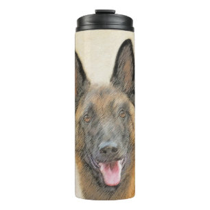 Belgische Malinoisschildering - Kute Original Dog  Thermosbeker
