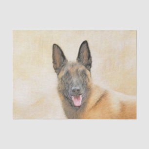 Belgische Malinoisschildering - Kute Original Dog Tissuepapier