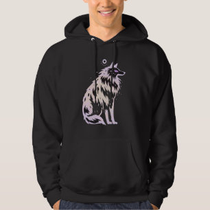Belgische Mechelaar X Husky Roze Hond Stencil Belu Hoodie