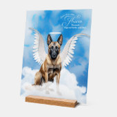 Belgische Mechelse Engel met Naam Pet Memorial Acryl Bord (Hoek)