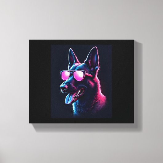 Belgische Mechelse Honden Belgisch Mechelaar T-shi Canvas Afdruk (Voorkant)