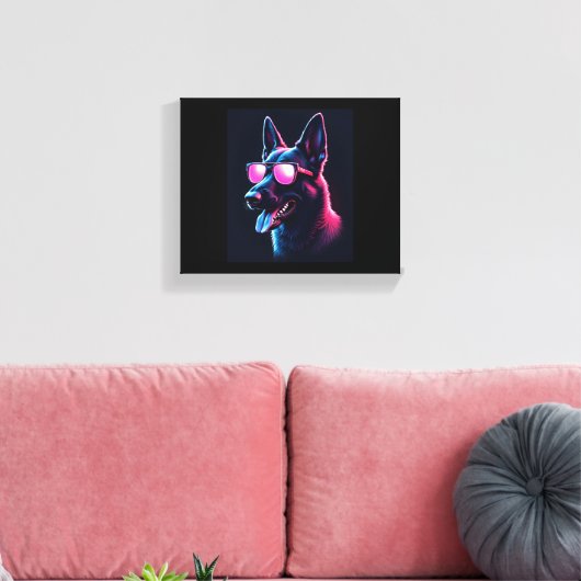 Belgische Mechelse Honden Belgisch Mechelaar T-shi Canvas Afdruk (Insitu (Woonkamer))