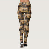 Belgische Mechelse Kerstreis Leggings (Achterkant)