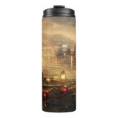 Belgische Mechelse Kerstreis Thermosbeker (Voorkant)