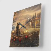 Belgische Mechelse Kerstreis Vierkante Klok (Hoek)