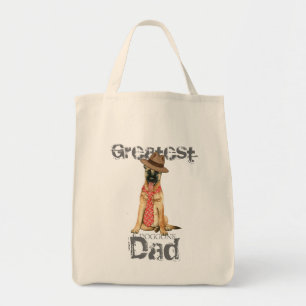 Belgische Papa Malinois Tote Bag