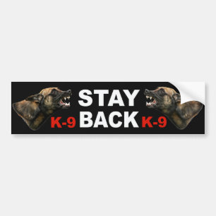Belgische politie van Malinois K9 bumper sticker