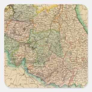 Belgische provincies vierkante sticker