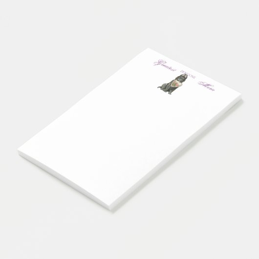 Belgische Sheepdog Heart mama Post-it® Notes (Schuin)