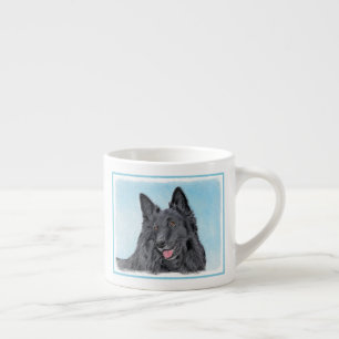 Belgische Sheepdog-schildering - Cute Original Dog Espresso Kop
