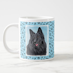 Belgische Sheepdog-schildering - Cute Original Dog Extra Grote Beker