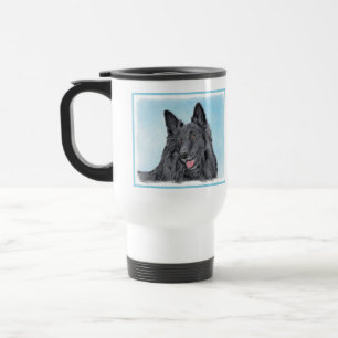 Belgische Sheepdog-schildering - Cute Original Dog Reisbeker