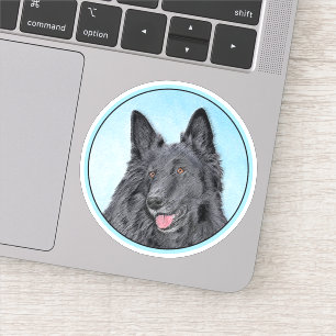Belgische Sheepdog-schildering - Cute Original Dog Sticker