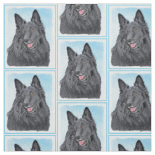 Belgische Sheepdog-schildering - Cute Original Dog Stof