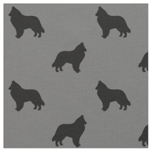 Belgische Sheepdog Silhouettes Belgische herders Stof