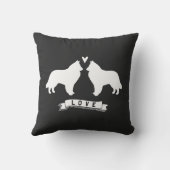 Belgische Sheepdogs Liefde Kussen (Achterkant)