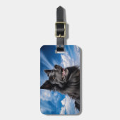 Belgische Shepherd Groenendael Bagagelabel (Voorkant verticaal)