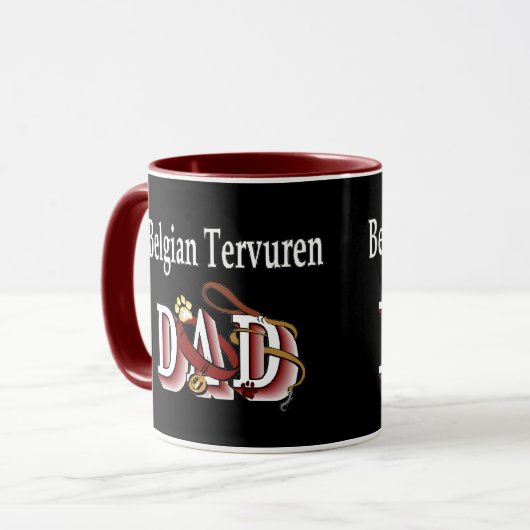 Belgische Tervuren Dad Gifts Mok (Voorkant links)