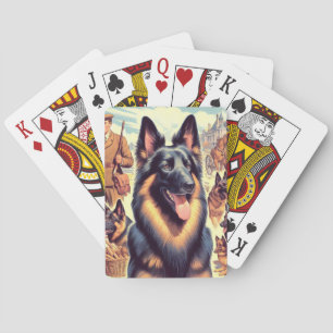 Belgische Tervuren Illustratie Pokerkaarten