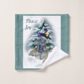 Belgische Tervuren Kerstmis Bad Handdoek (Wasdoekje)