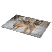 Belgische Tervuren Laat het sneeuwen Kerstmis Snijplank (Hoek)